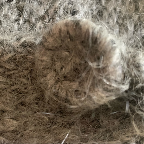 Free People Grey Wool blend Cardigan with Rose buttons Size Small - Picture 9 of 10